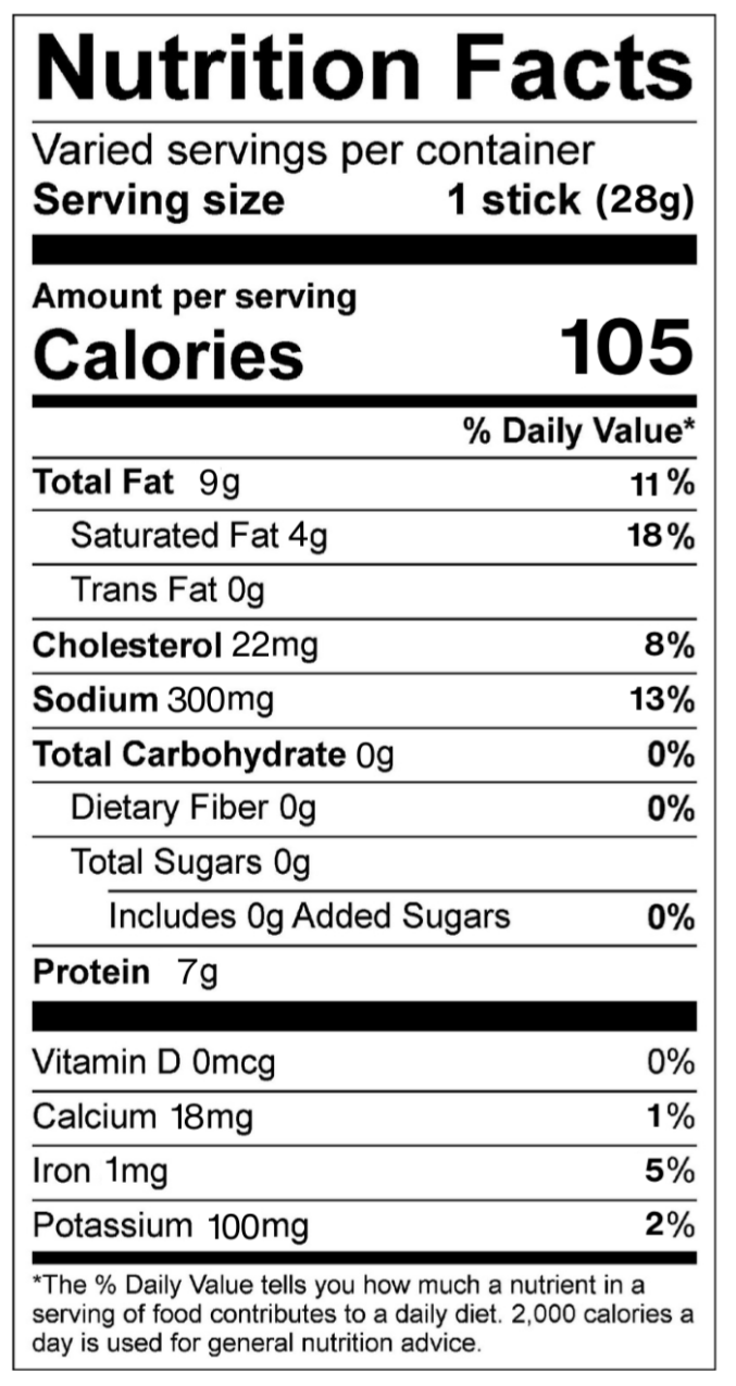 Original 1 oz Bison + Beef Stick